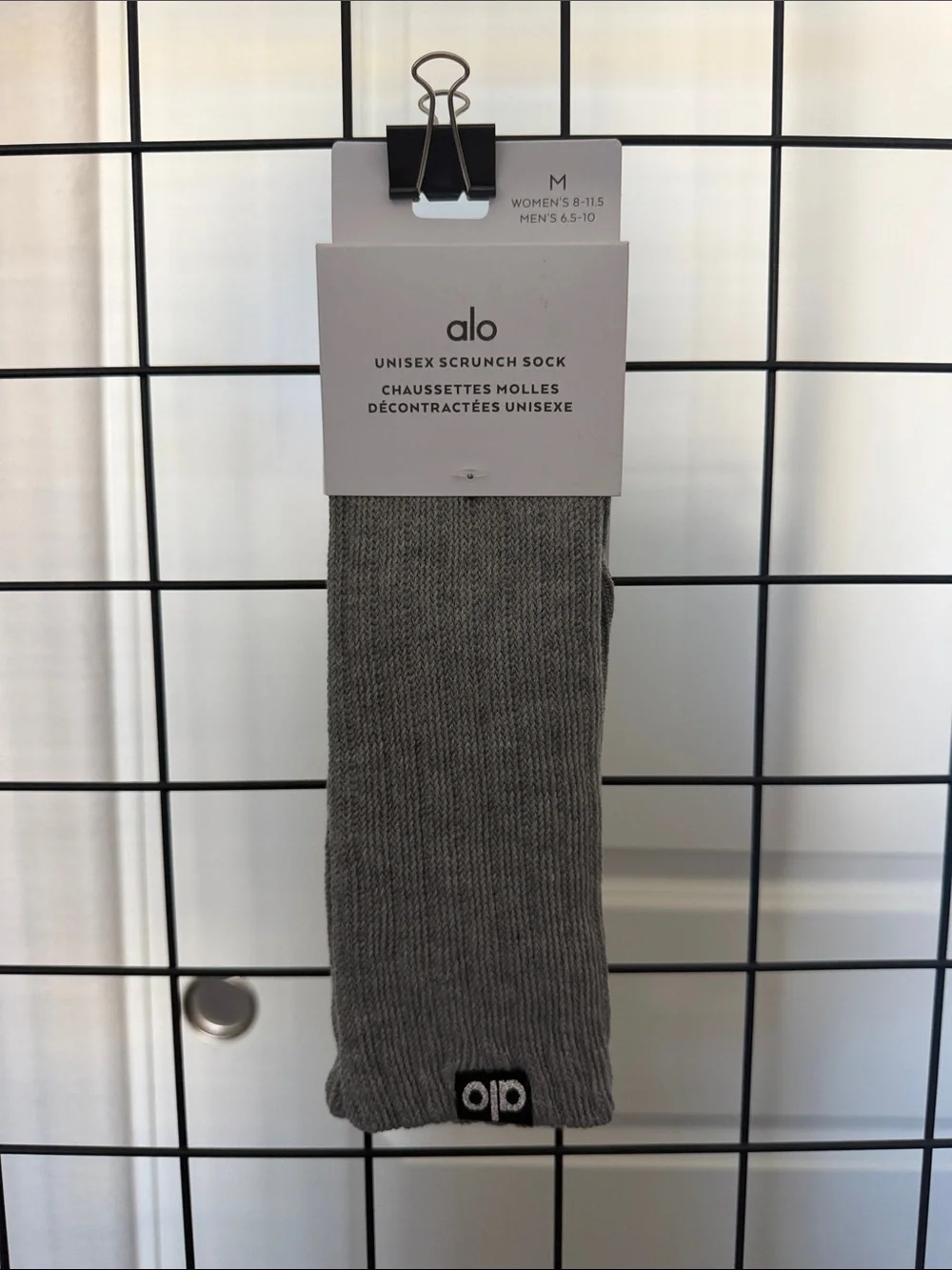 ALO Yoga Unisex Scrunch Sock - Heather Gray